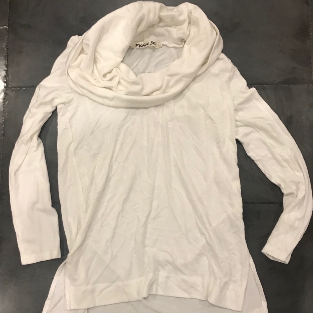 Michael Star cowl neck sweater (light cream color)